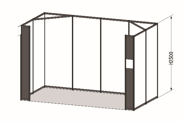 B-1. スタンダードブース【備品なし】 8m²