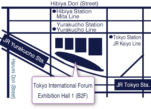 Tokyo International Forum Exhibition Access Map