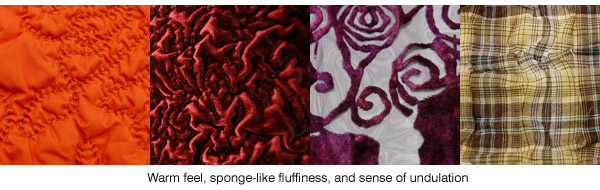 photo_Warm feel, sponge-like fluffiness, and sense of undulation