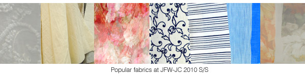 photo_JFW-JC2010S/S Popular fabrics at JFW-JC 2010 S/S