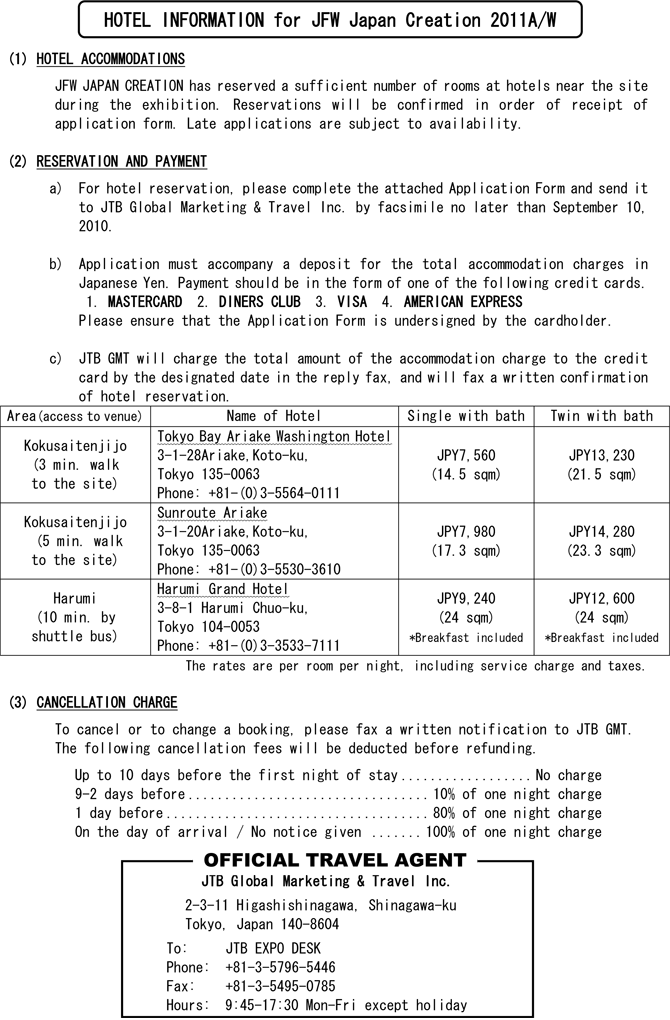 HOTEL INFORMATION