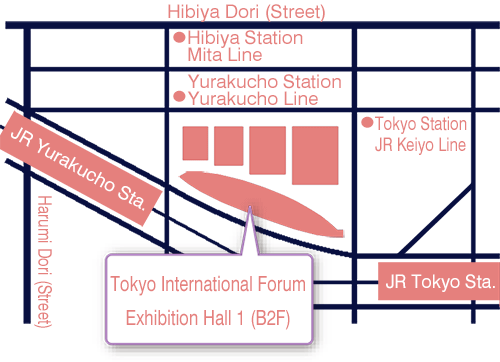 Tokyo International Forum Exhibition Access Map