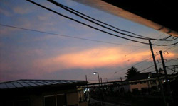 写真＿夕立のあと、空がキレイでした