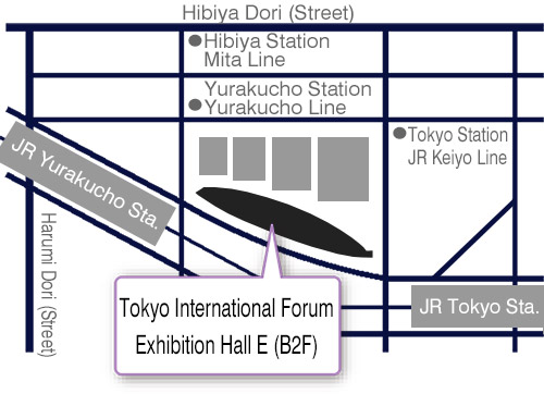 Tokyo International Forum Exhibition Access Map