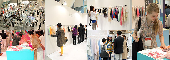 photo_Premium Textile Japan 2014Spring/Summer A textile business negotiation salon, supporting business-matching