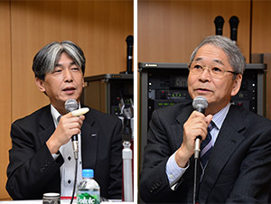 photo_辻 庸介氏／株式会社辻洋装店代表取締役　東京婦人子供服縫製工業組合理事長 山下　隆 氏／株式会社オンワード樫山品質管理部部長 