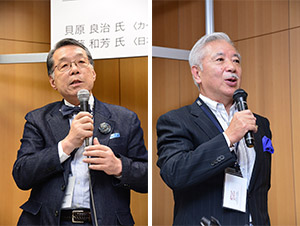 photo_辻 庸介氏／株式会社辻洋装店代表取締役　東京婦人子供服縫製工業組合理事長 山下　隆 氏／株式会社オンワード樫山品質管理部部長 